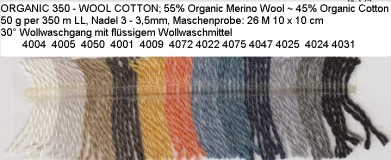 ORGANIC 350 - WOOL COTTON